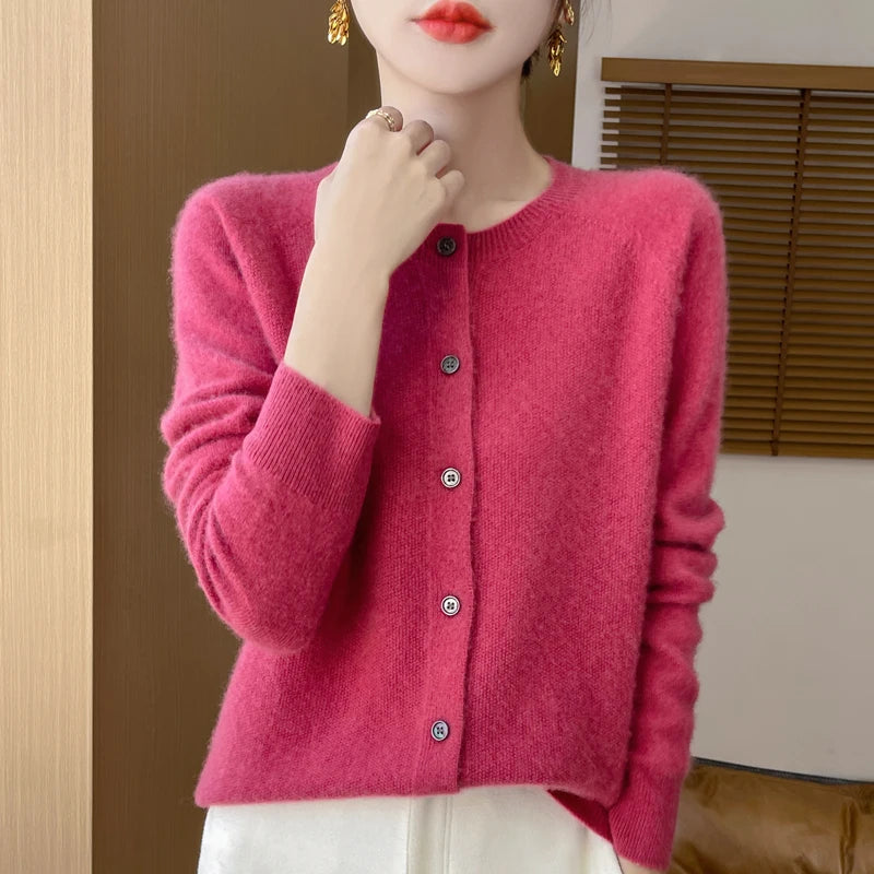 Merino Wool Elegance Cardigan