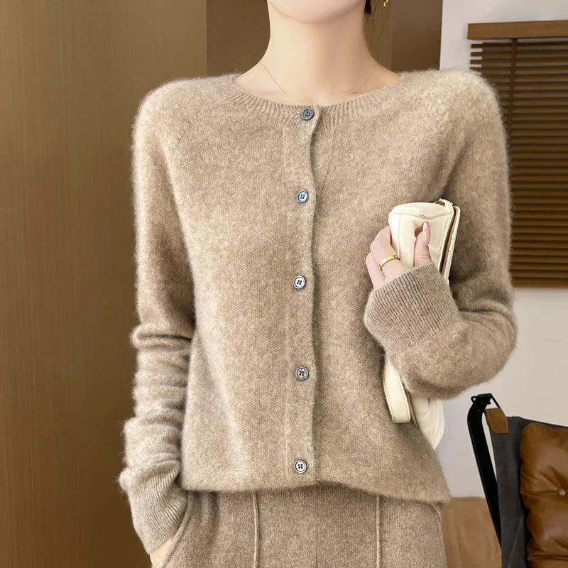 Merino Wool Elegance Cardigan