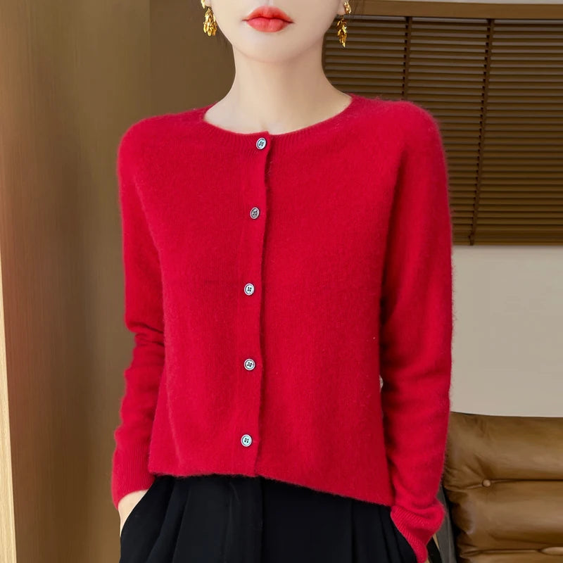Merino Wool Elegance Cardigan