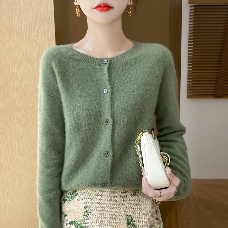 Merino Wool Elegance Cardigan