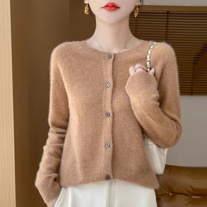 Merino Wool Elegance Cardigan