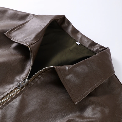 Raven Belted Leather Jacket – Effortless Cool Vibe